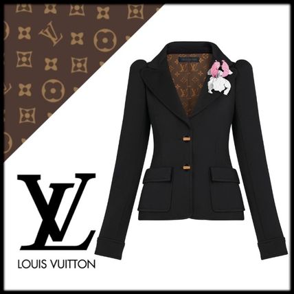 Louis Vuitton 2020 21AW Short Wool Plain Elegant Style Formal Style Jackets 1A7SVQ 