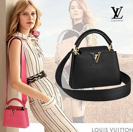 Louis Vuitton CAPUCINES 2020 SS Casual Style Unisex 3WAY Plain Leather Party Style M55987 M56071 