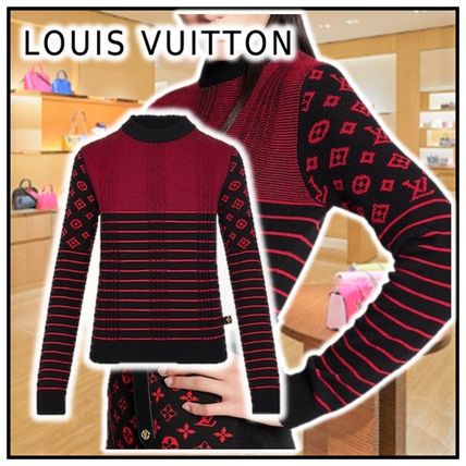 Louis Vuitton 2020 21AW 2020 21 AW CASHMERE SWEATER WITH CONTRASTING MONOGRAM MOTIF 1A8319 