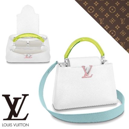 Louis Vuitton CAPUCINES 2019 20AW Casual Style 2WAY Plain Leather Elegant Style Crossbody Logo M55991 
