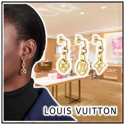 Louis Vuitton 2020 21AW 2020 21 AW CRAZY IN LOCK EARRINGS SET gold earrings M69662 