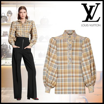 Louis Vuitton 2020 SS Other Plaid Patterns Casual Style Unisex Long Sleeves Cotton 1A7UNQ 1A7UNP 1A7UNO 1A7UNN 1A7UNM 1A7UNL 