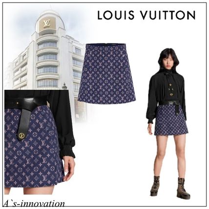 Louis Vuitton 2020 SS Monogram Casual Style Wool Party Style Elegant Style Logo 1A606P 