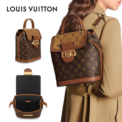 Louis Vuitton MONOGRAM 2020 SS Monogram 2WAY Leather Logo Backpacks M45142 