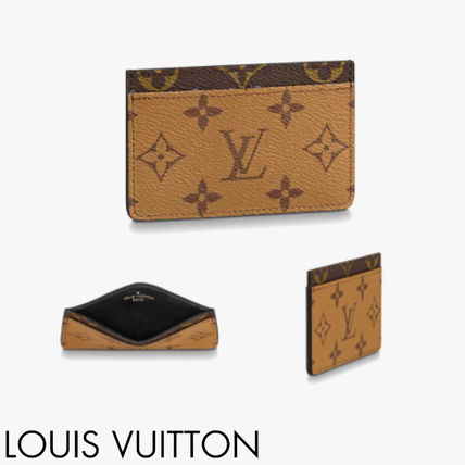 Louis Vuitton MONOGRAM Monogram Calfskin Canvas Plain Leather Small Wallet Logo 