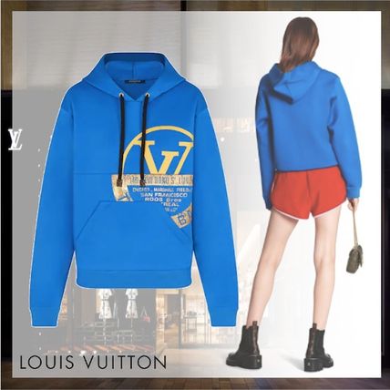 Louis Vuitton 2020 21AW Long Sleeves Cotton Logo Hoodies &amp; Sweatshirts 1A83NE 