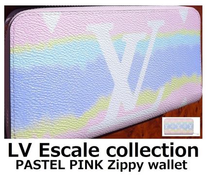 Louis Vuitton ZIPPY WALLET 2019 20AW Monogram Unisex Tie dye Collaboration Leather Long Wallet M69110 M68841 
