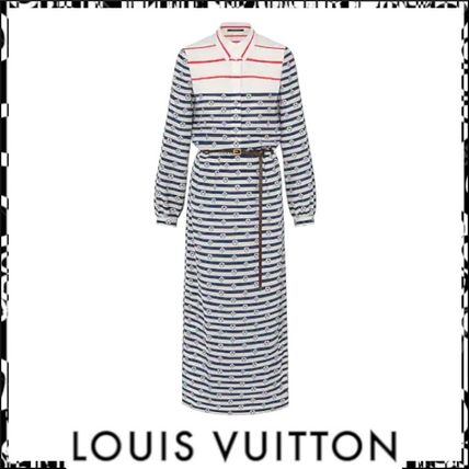 Louis Vuitton MONOGRAM Long Shirt Dress 1A7T1V 