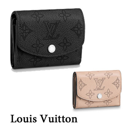 Louis Vuitton IRIS 2019 SS Monogram Calfskin Folding Wallet Logo Folding Wallets M67499 M67498 
