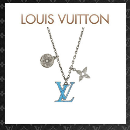 Louis Vuitton Pendant Chain Lv Turquoise Necklace M68904 