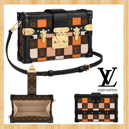 Louis Vuitton PETITE MALLE 2019 20AW Monogram Casual Style 2WAY Bi color Leather Party Style M55519 