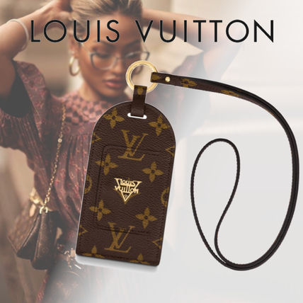 Louis Vuitton 2020 SS Monogram Unisex Canvas Leather Logo Card Holders 