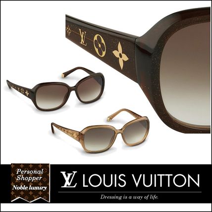 Louis Vuitton 2020 SS Unisex Street Style Round Square Clear Flame Sunglasses 