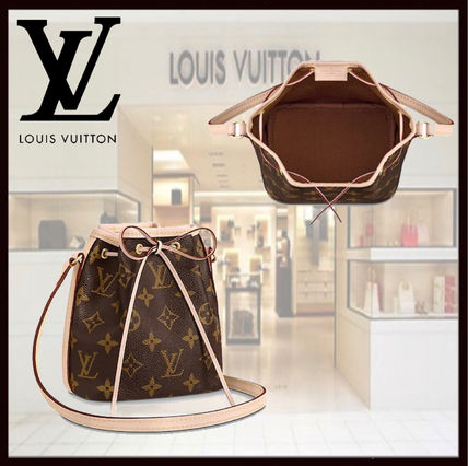Louis Vuitton NEONOE 2020 SS Monogram Leather Purses Crossbody Bucket Bags M41346 