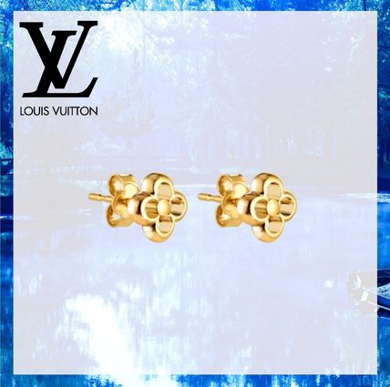 Louis Vuitton 2020 SS Initial Flower Party Style Earrings M68131 