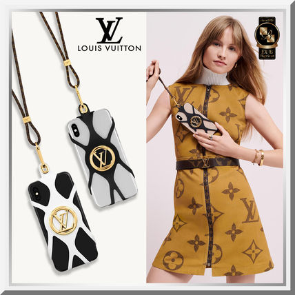 Louis Vuitton 2019 SS Monogram Street Style Leather Silicon iPhone 8 Plus iPhone X M68962 M68382 