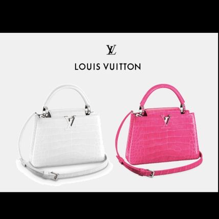 Louis Vuitton CAPUCINES Crocodile 2WAY Party Style Elegant Style Crossbody Logo 