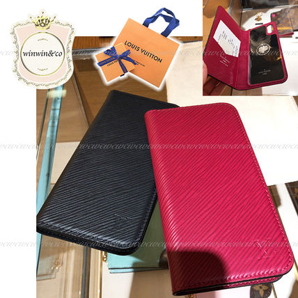 Louis Vuitton 2019 SS Plain Leather iPhone X iPhone XS Smart Phone Cases 