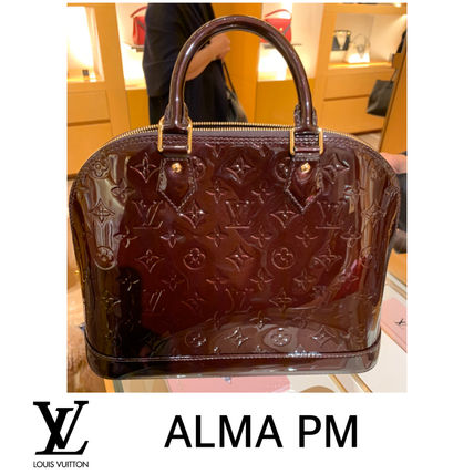 Louis Vuitton ALMA Casual Style Leather Elegant Style Formal Style Logo 