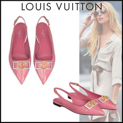 Louis Vuitton 2020 SS Plain Toe Casual Style Elegant Style Logo Flats 1A673K 