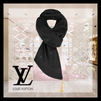 Louis Vuitton 2020 21AW Monogram Unisex Wool Silk Street Style Bi color Plain Logo M76171 