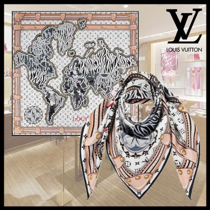 Louis Vuitton MONOGRAM 2020 21AW Monogram Casual Style Unisex Silk Party Style Office Style M76397 