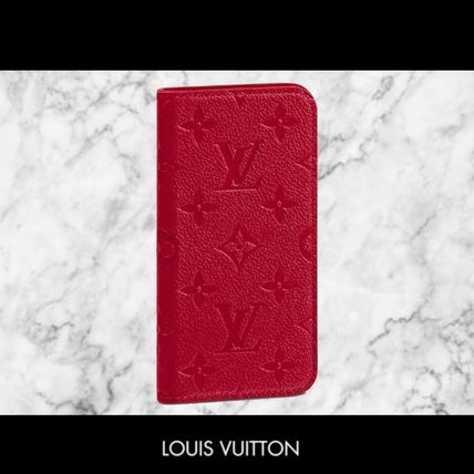 Louis Vuitton MONOGRAM EMPREINTE Monogram Leather iPhone X iPhone XS Smart Phone Cases 