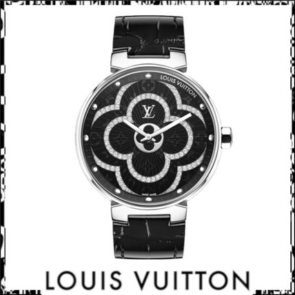 Louis Vuitton Casual Style Round Party Style Quartz Watches Stainless QA022Z 