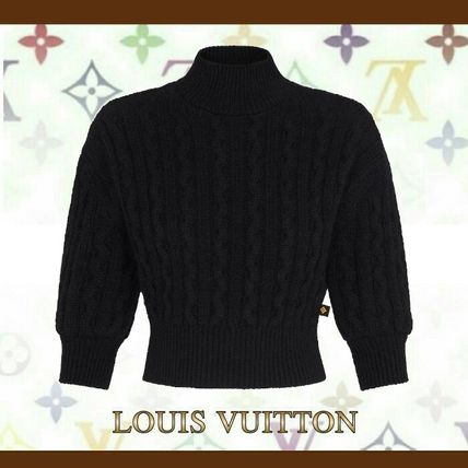 Louis Vuitton 2020 21AW Short Cashmere Long Sleeves Plain Party Style High Neck 1A83AO 1A83AN 1A83AM 1A83AL 1A83AK 