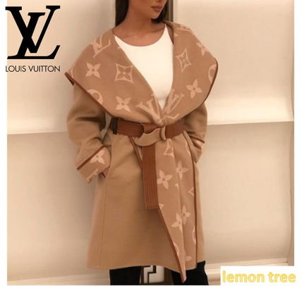 Louis Vuitton Monogram Wool Blended Fabrics Elegant Style Coats 1A60YV 