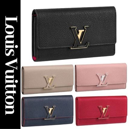 Louis Vuitton Logo Long Wallets 