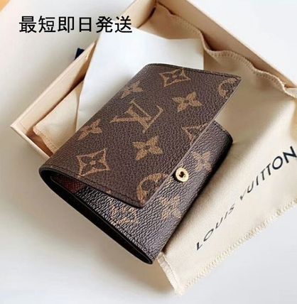 Louis Vuitton MONOGRAM Monogram Unisex Canvas Street Style Leather Folding Wallet M63801 