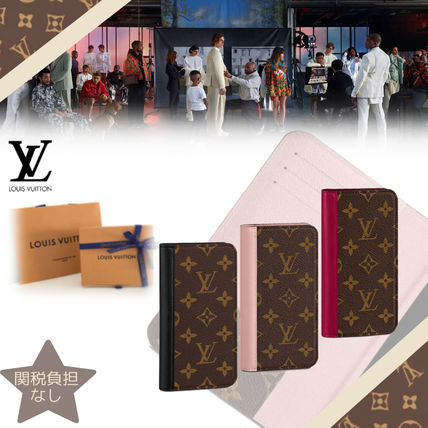 Louis Vuitton MONOGRAM Unisex Plain Leather iPhone X iPhone XS iPhone XS Max 
