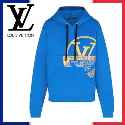 Louis Vuitton 2020 21AW Long Sleeves Cotton Logo Hoodies &amp; Sweatshirts 