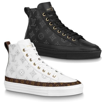 Louis Vuitton 2020 21AW Monogram Round Toe Rubber Sole Casual Style Leather 