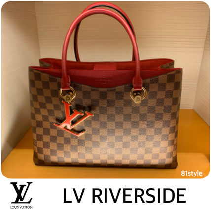 Louis Vuitton DAMIER Casual Style 2WAY Plain Leather Elegant Style Crossbody 