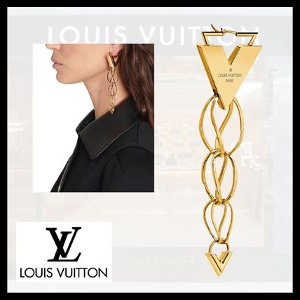 Louis Vuitton V 2019 Cruise Elegant Style Earrings 