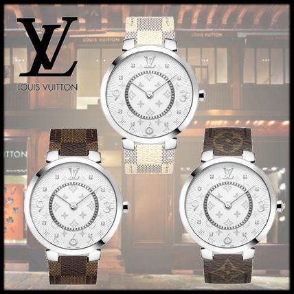 Louis Vuitton 2019 20AW Round Quartz Watches Stainless Elegant Style Analog Watches Q1E01Z 