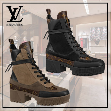 Louis Vuitton Monogram Casual Style Suede Bi color Plain Leather Logo 1A4XYD 1A4XXY 