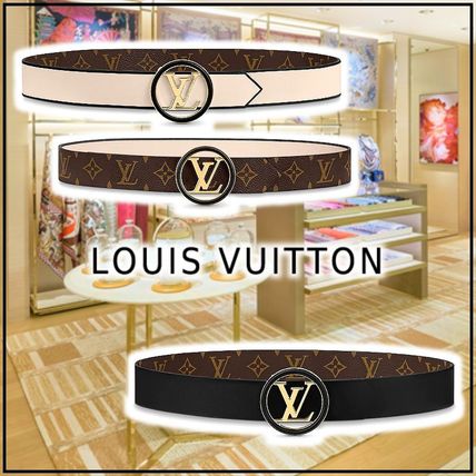 Louis Vuitton 2020 21AW 2020 21 AW LV ALL AROUND 35MM REVERSIBLE BELT cream noir M0315U M0314U 