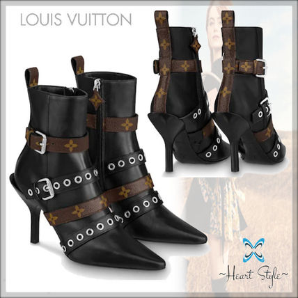 Louis Vuitton MONOGRAM 2020 SS Monogram Leather Logo Boots Boots 