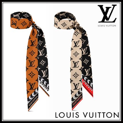Louis Vuitton MONOGRAM 2020 21AW Monogram Casual Style Silk Logo Lightweight Scarves &amp; Shawls M76498 M76497 