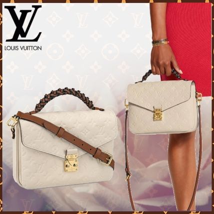 Louis Vuitton MONOGRAM EMPREINTE Monogram Blended Fabrics 2WAY Bi color Leather Elegant Style 