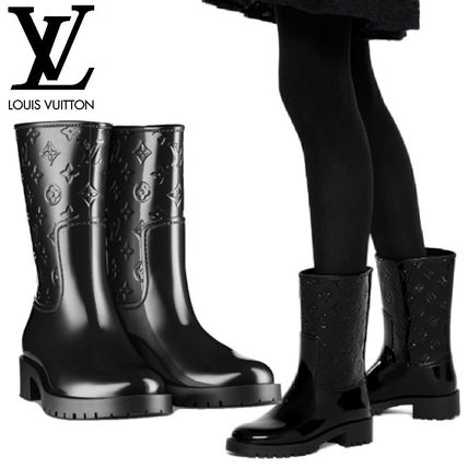 Louis Vuitton MONOGRAM 2020 SS Monogram Rubber Sole Plain Rain Boots Boots 1A3CUI 