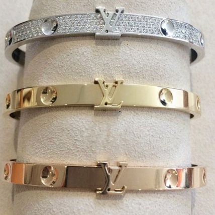 Louis Vuitton MONOGRAM 2020 SS Empreinte Bangle Pink Gold Q95635Q95623 