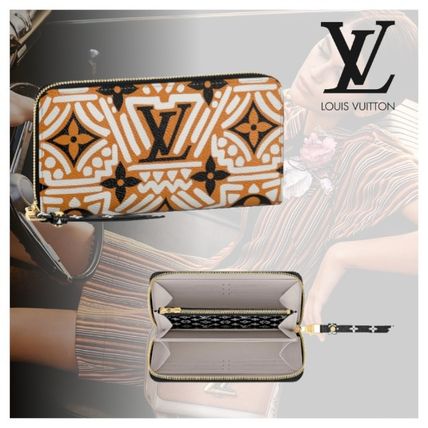Louis Vuitton MONOGRAM 2020 21AW Monogram Unisex Street Style Plain Leather Long Wallet Logo M69437 