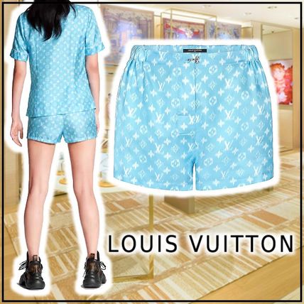 Louis Vuitton 2020 21AW Blurry Monogram Pyjama Style Shorts 1A60V2 