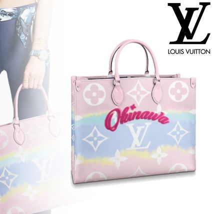Louis Vuitton MONOGRAM 2020 SS Casual Style A4 Leather Logo Totes 