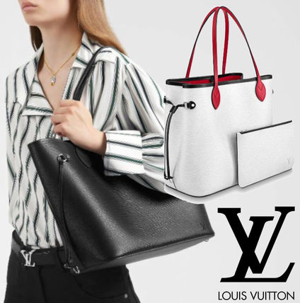 Louis Vuitton EPI 2020 SS Casual Style Unisex A4 2WAY Plain Leather Office Style Logo M40932M55591 