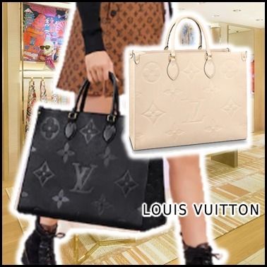 Louis Vuitton MONOGRAM 2020 SS 2020 SS MONOGRAM ONTHEGO GM noir creme totes M45081 M44925 